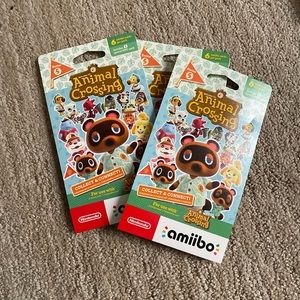 3x 6pack Animal Crossing Amiibo Cards Series 5